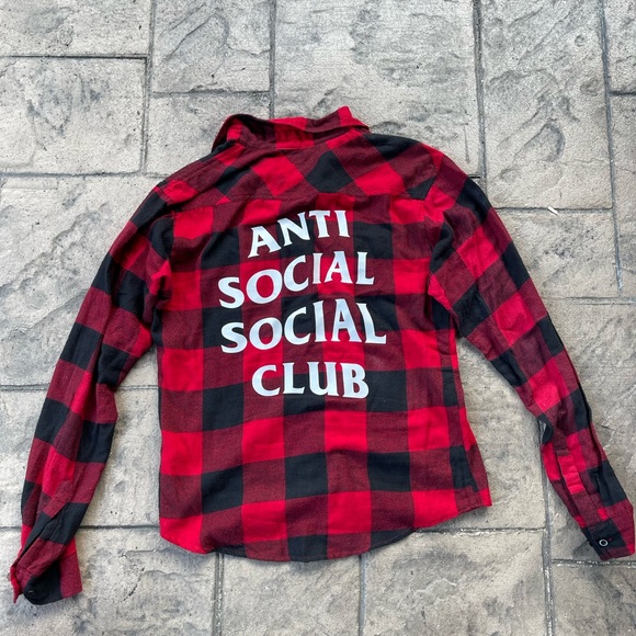 Antisocial social club flannel size medium - Picture 1 of 3